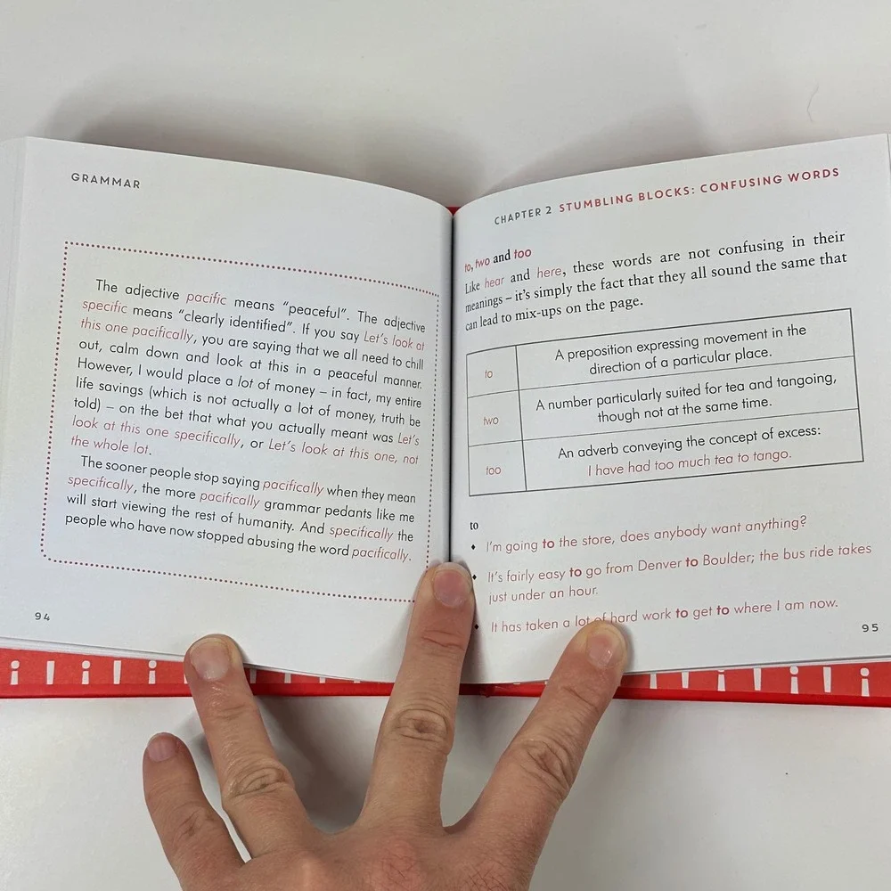 Grammar Know Your $h*t or Know You're $h*t Joanne Adams Hardcover Book Red